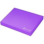 ProsourceFit Exercise Balance Pad - Large Cushioned Non-Slip Foam Mat & Knee Pad for Fitness, Stability Training, Physical Therapy, Yoga 15x19, Purple
