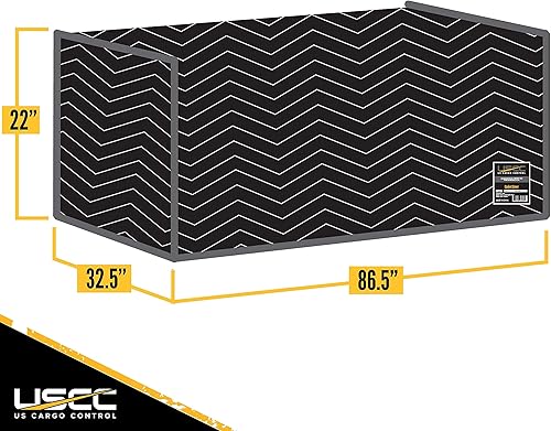 Miniatura 9 de US Cargo Control Funda acolchada para ataúd, almohadilla para muebles color negro y blanco para mudanzaalmacenamiento, suministros esenciales de