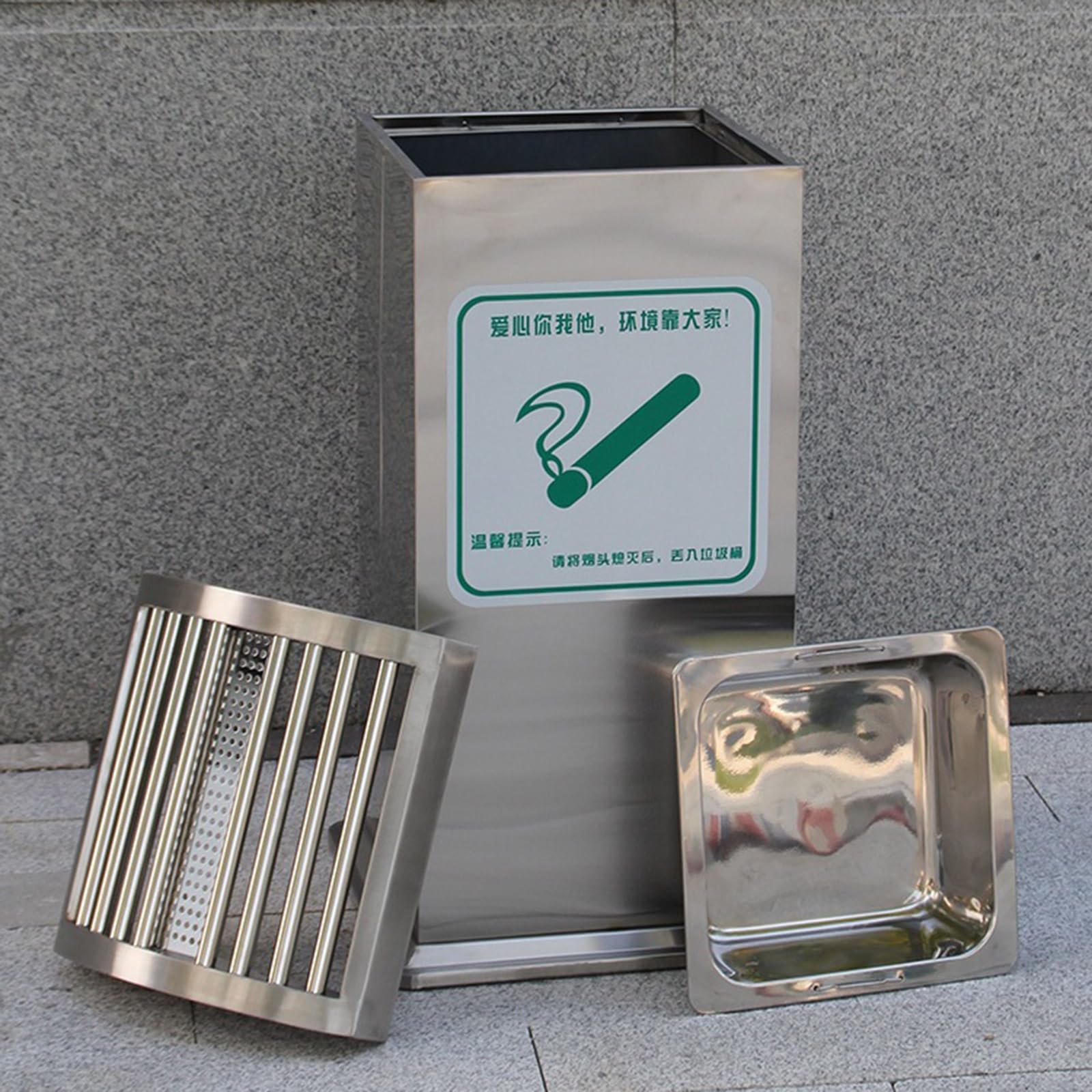Amazon.com: Cigarettes Ash Butt Disposal, Trash Can Outdoor Ash Bucket Smoke  Extinguisher Stainless Steel Cigarette Butt Bucket Floor-standing Large  Ashtray,for Home Patio Cigarettes Ash Butt Disposal (Color : Home & Kitchen