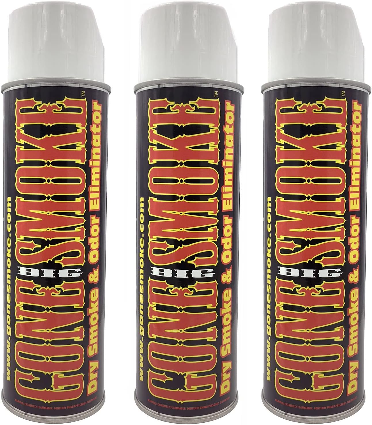 Big Gone Smoke- Dry Smoke Odor Eliminator Air Freshener Aerosol 16 oz 3 Pack