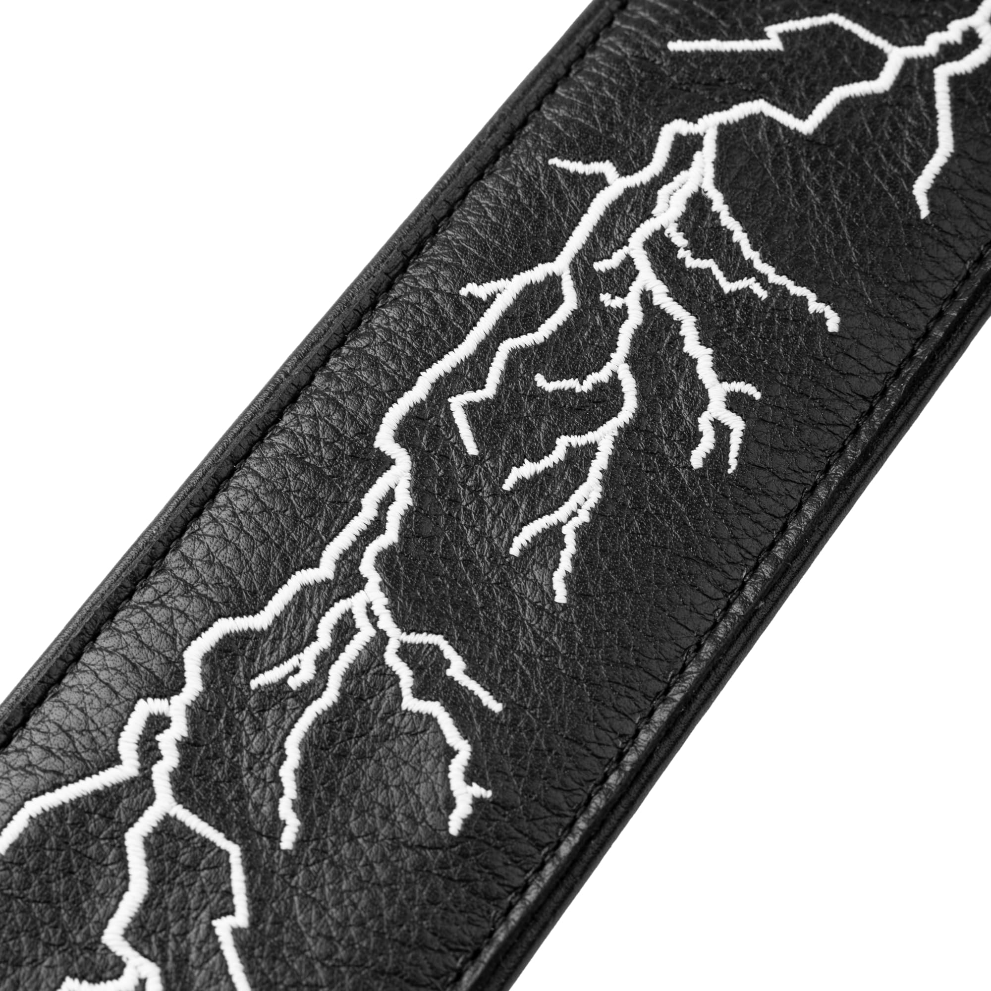 Levy's Leathers Night Life Series - Correa de piel auténtica con bordado que brilla en la oscuridad