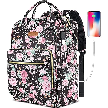 Mochila Escolar De Viaje Bolsa Juvenil De Moda Para Laptop Color Rosa C