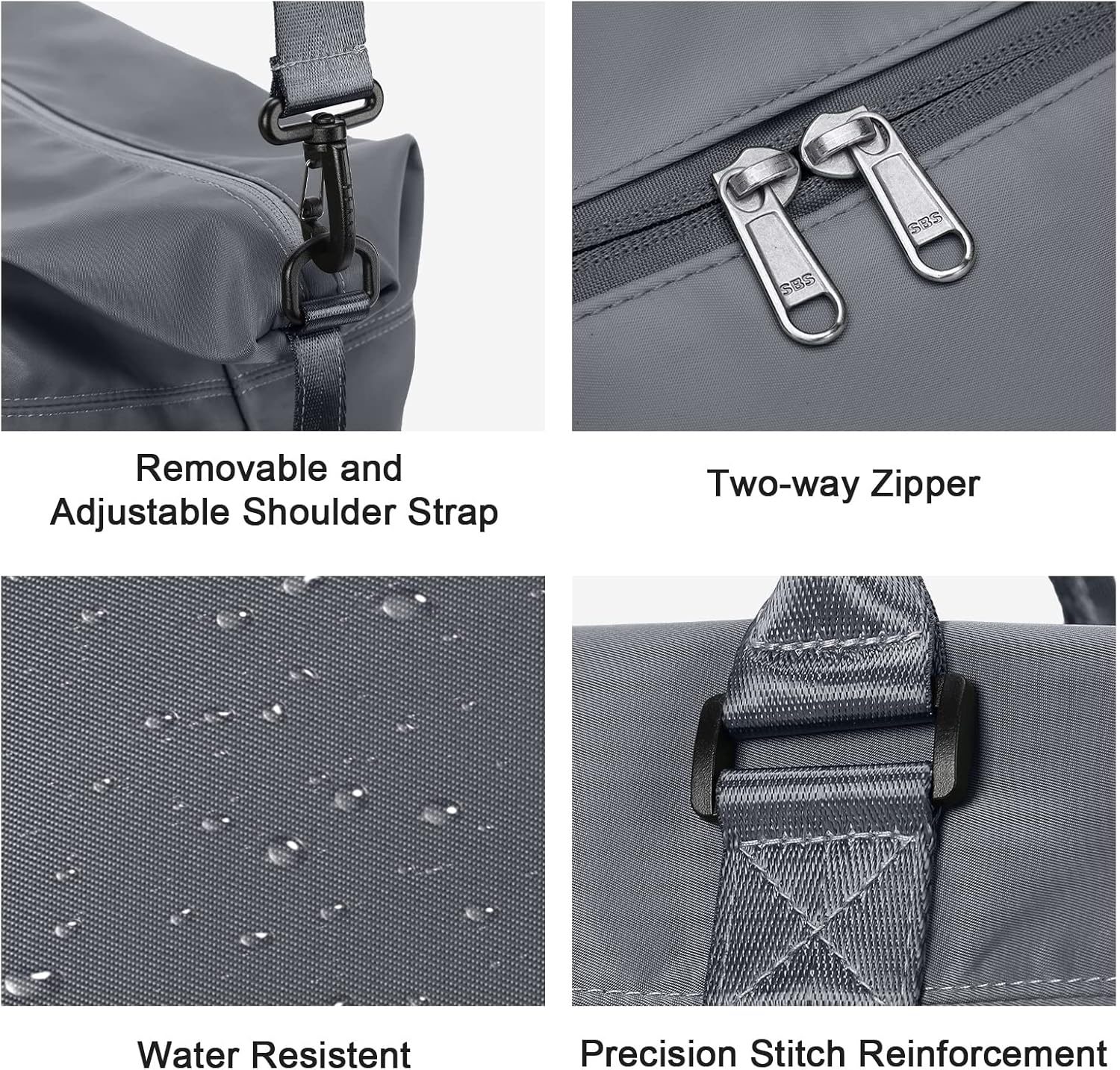 HYC00 Travel Duffel Bag,Carry-on Overnight Weekender Bags for Women,Sports Tote Gym Bag with Wet Pocket - Image 5