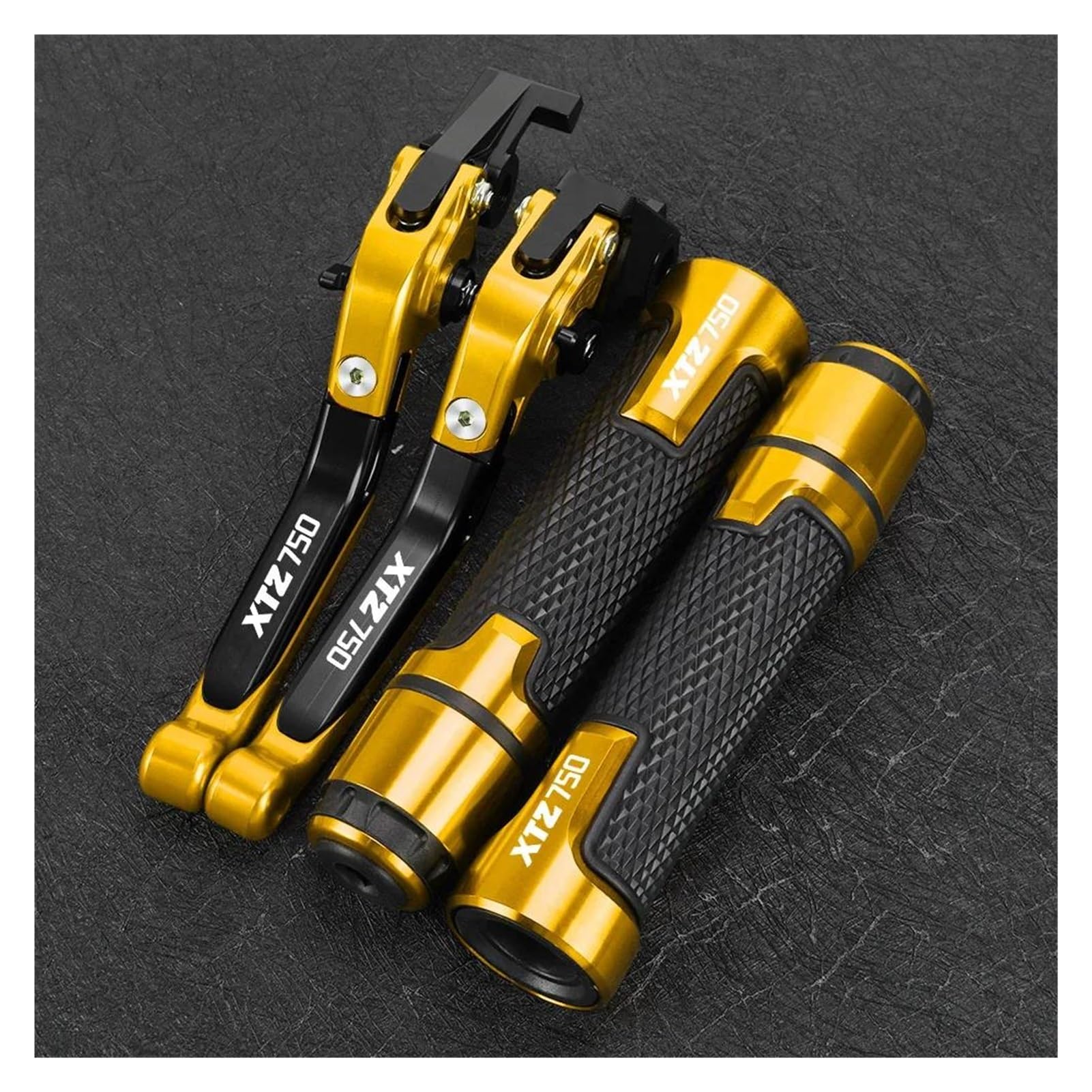 Aobeyo 7 Motorcycle Control Levers For Yamaha Xtz750 Super Tenere 1989-1996 Brake Clutch Levers Grips