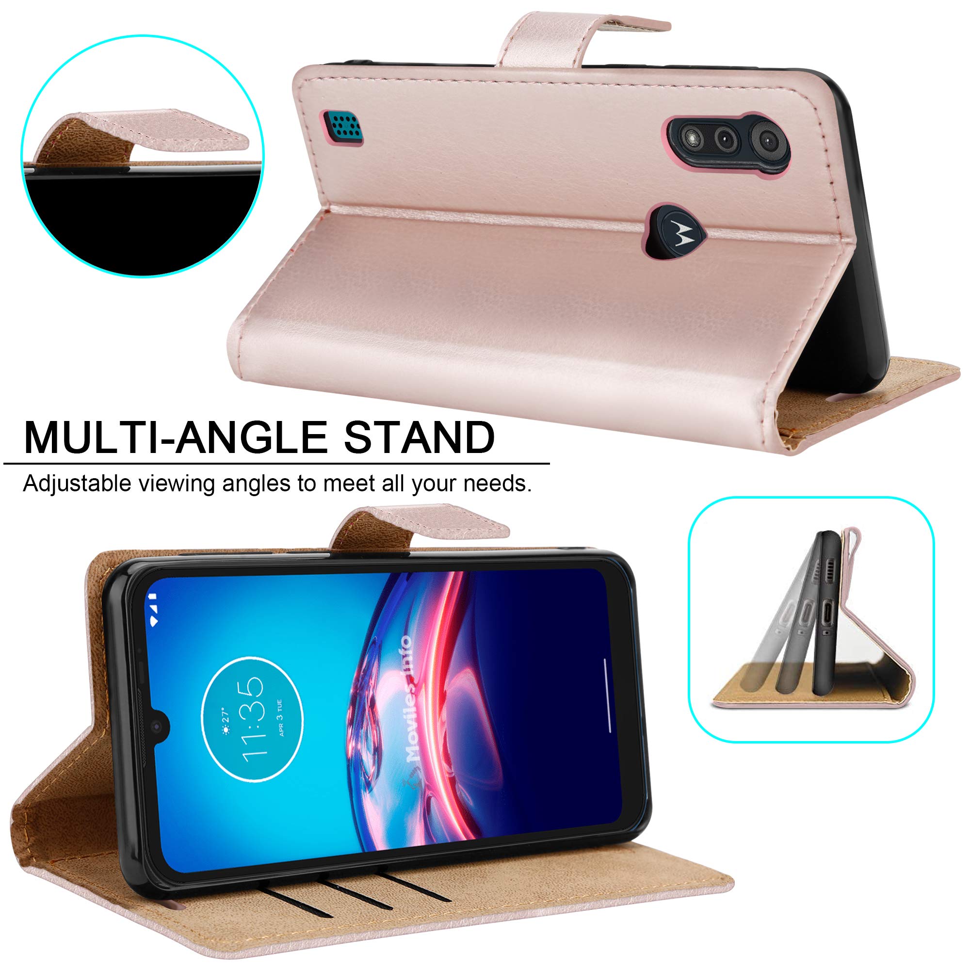 Case For Motorola Moto E7i Power XT2097 Leather Magnet Flip Wallet Phone Cover - Picture 23 of 36