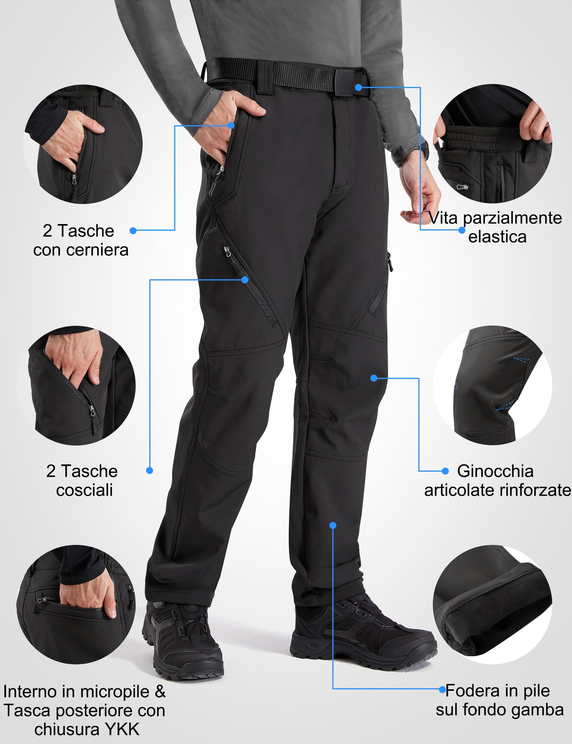 FREE SOLDIER Spodnie softshell - Spodnie Mężczyźni