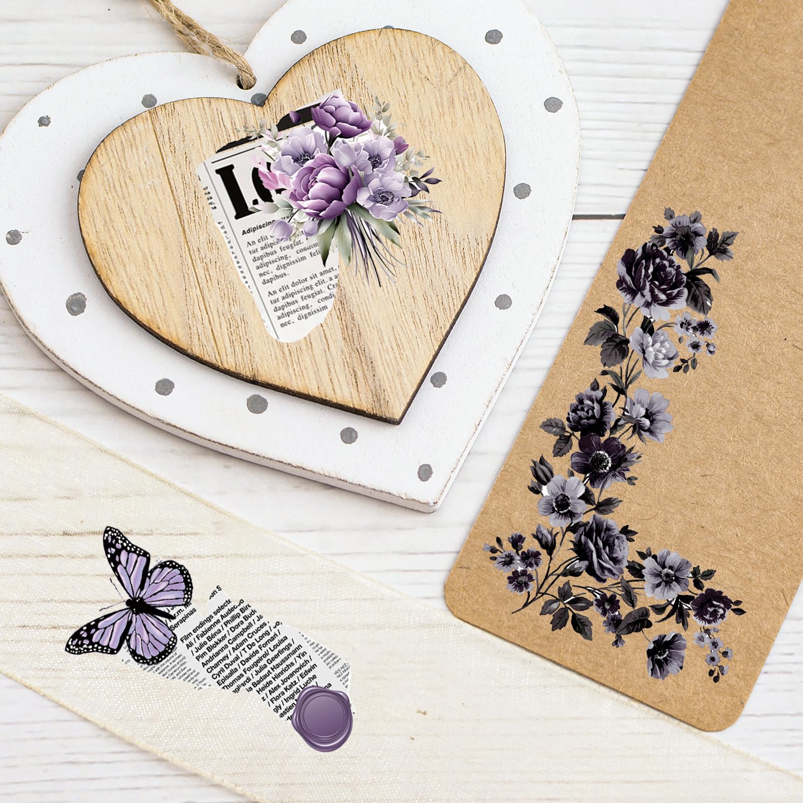 WANDIC 3 Feuilles D'autocollants De Transfert à Frotter, Bordure Rétro Dorée, Décalcomanies Imperméables Pour Meubles, Loisirs Créatifs, Journaux Indésirables15 X 30 Cm