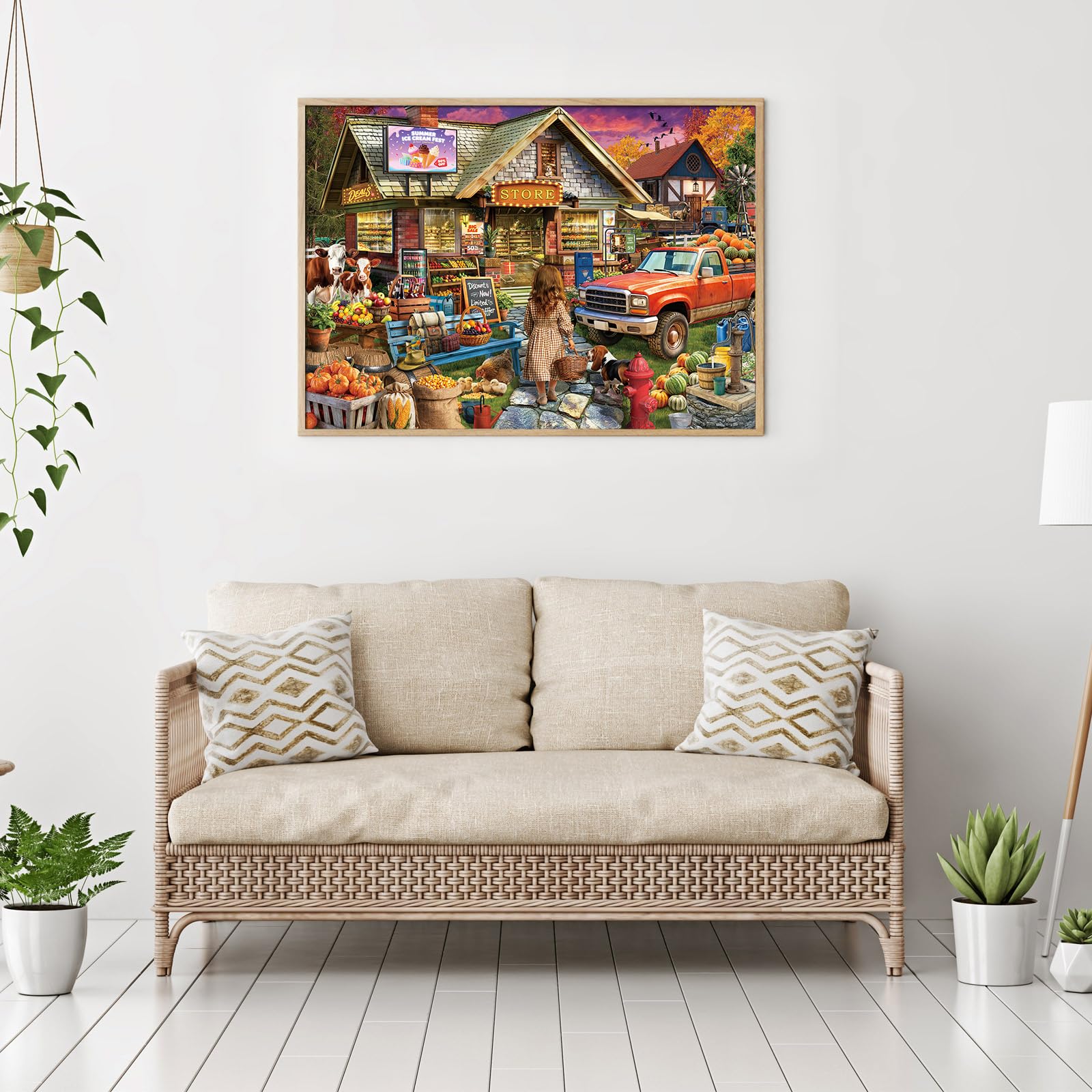 Village Store Jigsaw Puzzles for Adults 1000 Jigsaws Country Store 1000 Piece Jigsaw Puzzles for Adults Gifts - Image 4