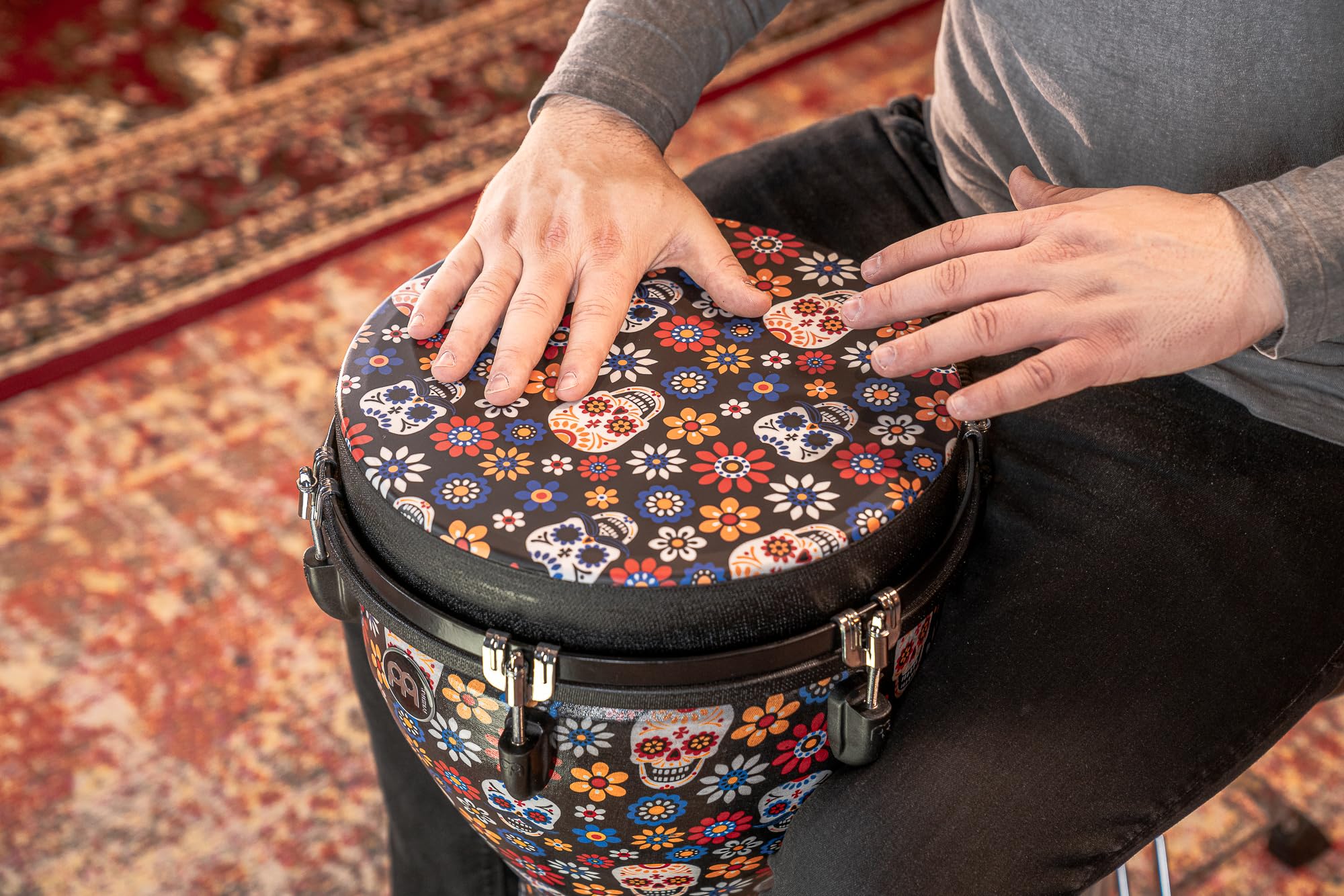 Meinl Percussion Jumbo Djembe Synthetic Head, Mehrfarbig (HEAD-JD12DA)