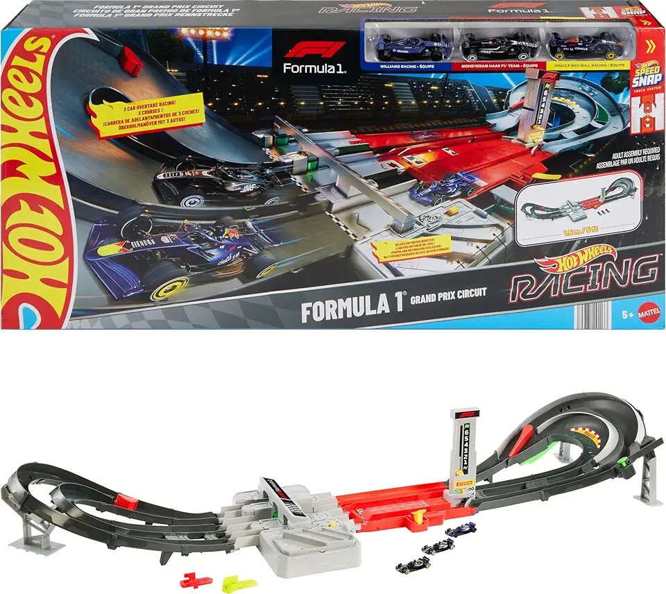 Hot Wheels Racing Pista de Brinquedo Grande Prêmio para crianças a partir de 5 anos