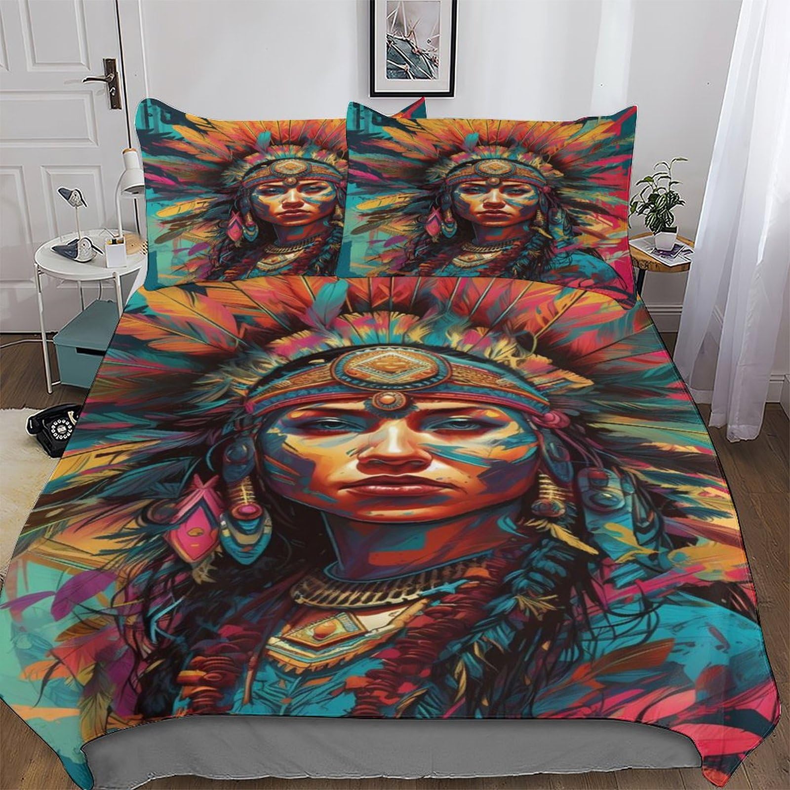 Housse de couette femme indienne en microfibre hypoallergénique de qualité supérieure durable
