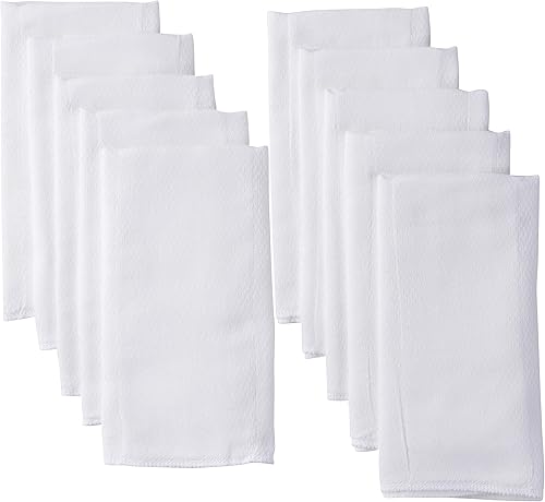Paños de tela Gerber Birdseye 3 blancos paquete de 10 Paños de tela Gerber Birdseye 3 blancos paquete de 10
