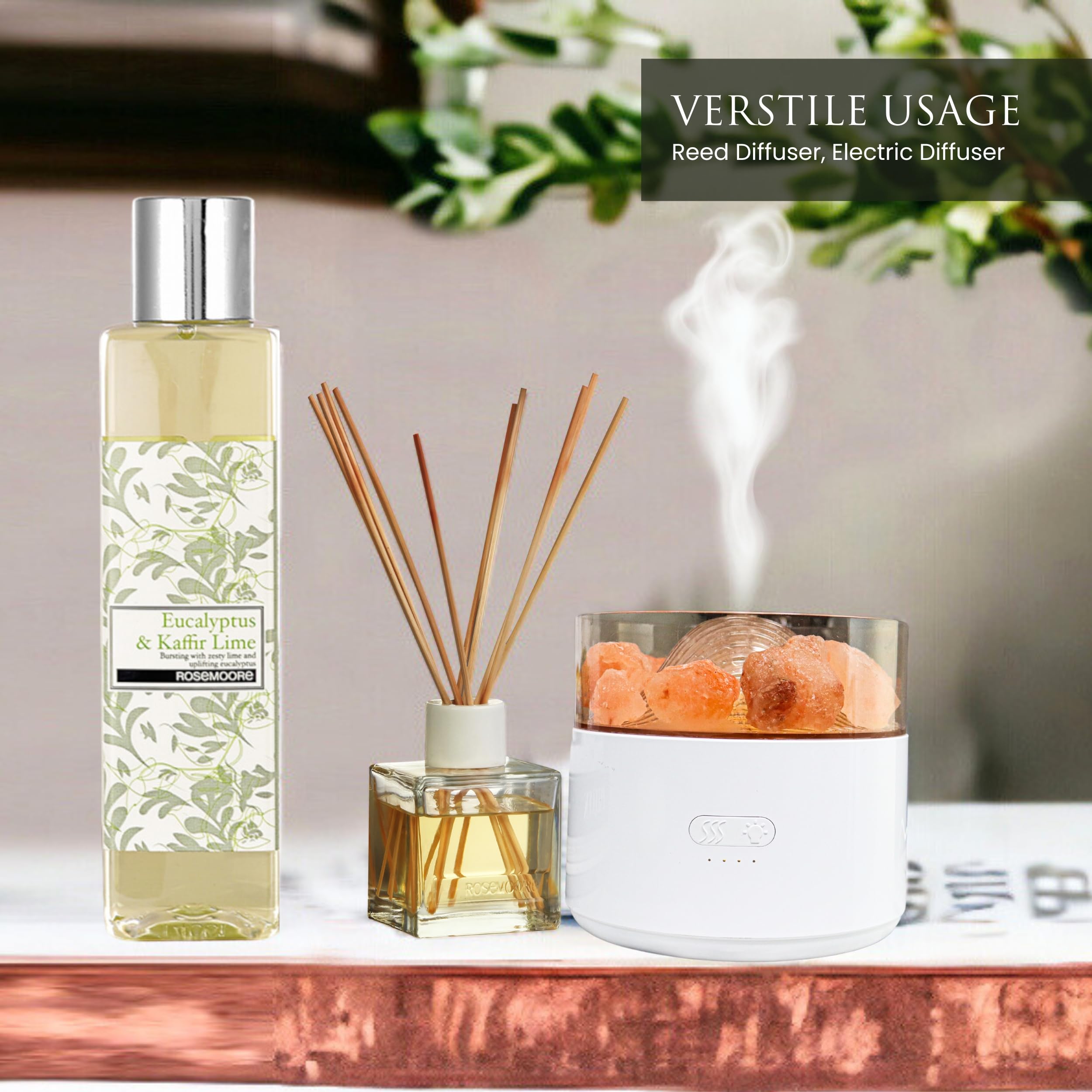 Rosemoore Home Fragrance 3488 Duftstäbchen, Duftstäbchen, Eukalyptus & Kaffir-Limette, Nachfüllpack
