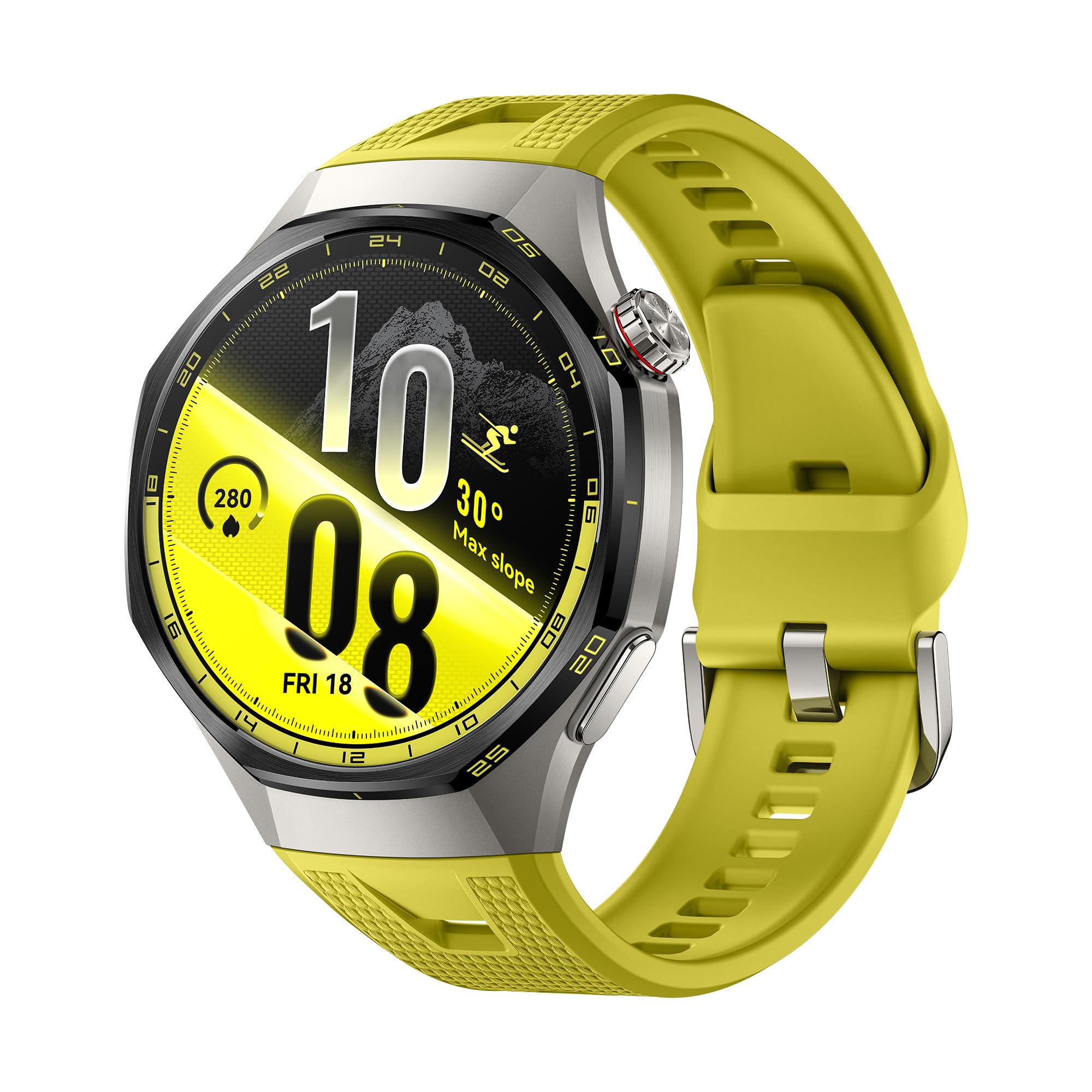 HUAWEI WATCH GT 7 Pro 46mm Smartwatch, 21 giorni, GPS, iOS&Android,Giallo | Cassa in Lega di Titanio e Lunetta in Ceramica Nano-tech, ECG, Monitoraggio della Frequenza Cardiaca, Sci e Ciclismo
