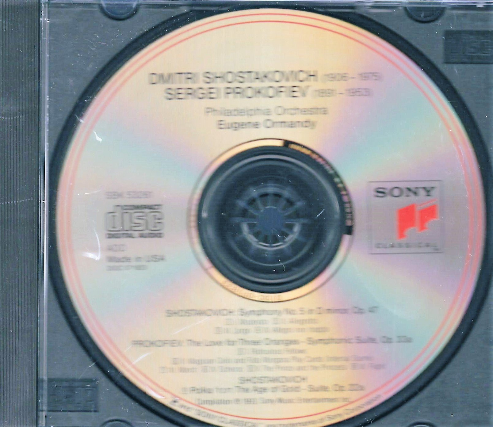 Symphony 5 / Love for Three Oranges [Audio CD] Shostakovich; Ormandy and Phl