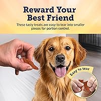 Vista 4 de Blue Buffalo True Chews Premium Jerky Cuts - Golosinas para perros, fabricadas en los Estados Unidos con ingredientes naturales, carne de res, bolsa