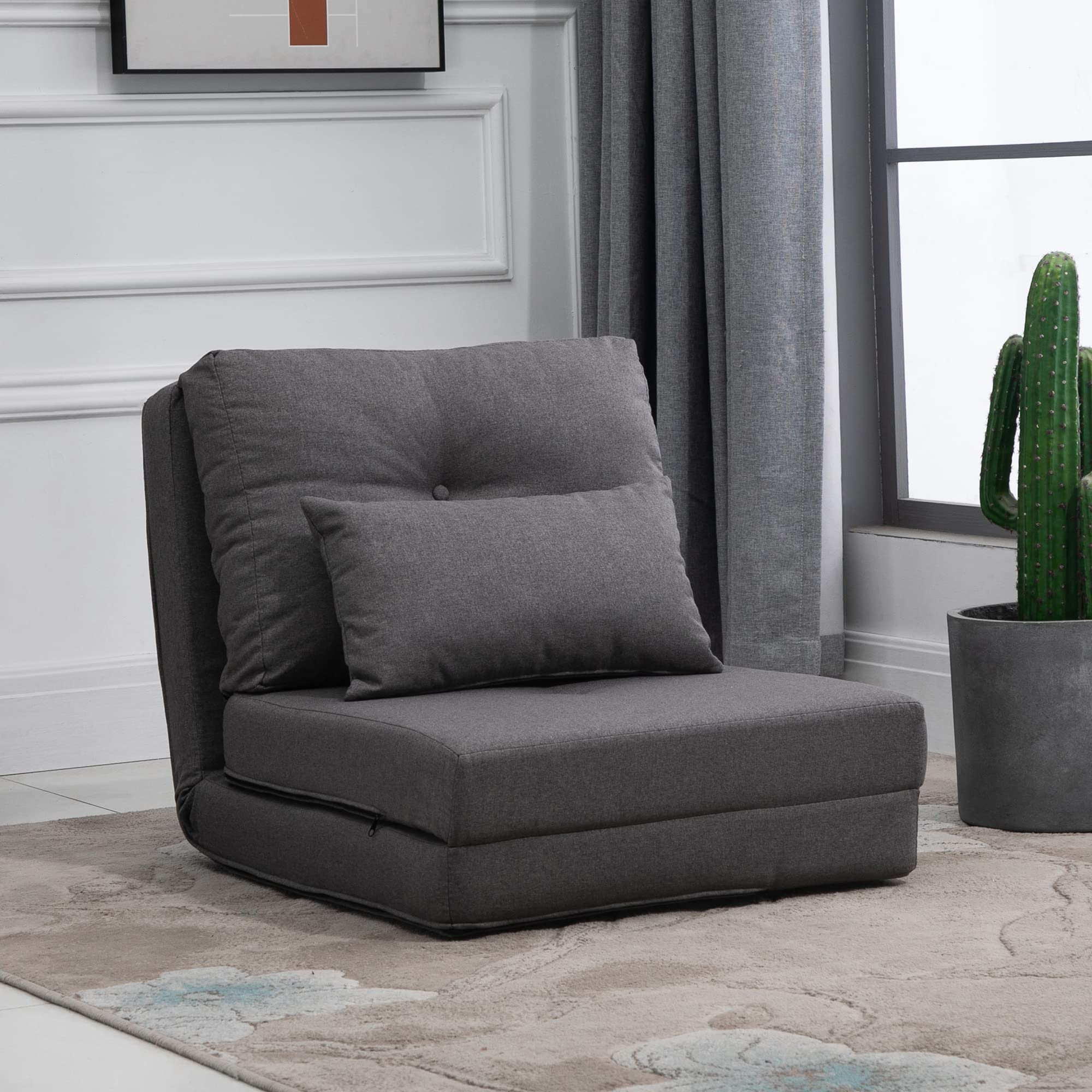 HOMCOM Convertible Flip Chair