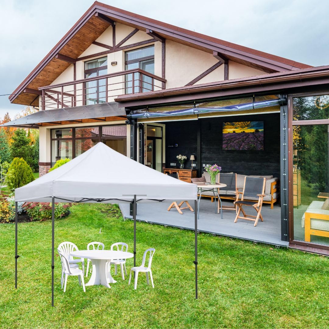 A.M.C. Gazebo Professionale 3X3 Mt in PVC Automatico Struttura in Metallo richiudibile a fisarmonica Impermeabile