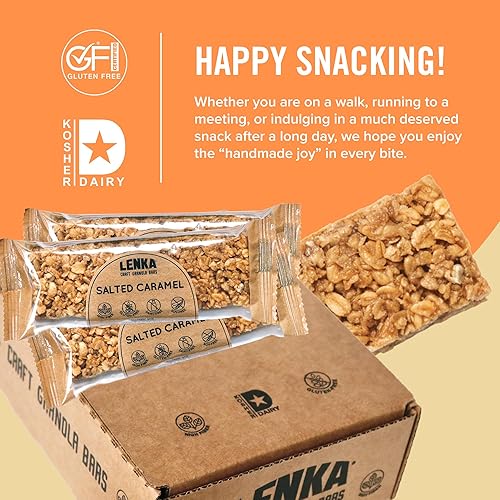 Miniatura 24 de Lenka Bars - Omega Snack Bars, Gluten Free, High Fiber, Kosher, Wholesome, No Artificial Flavors, Individually Wrapped - 12 Pack