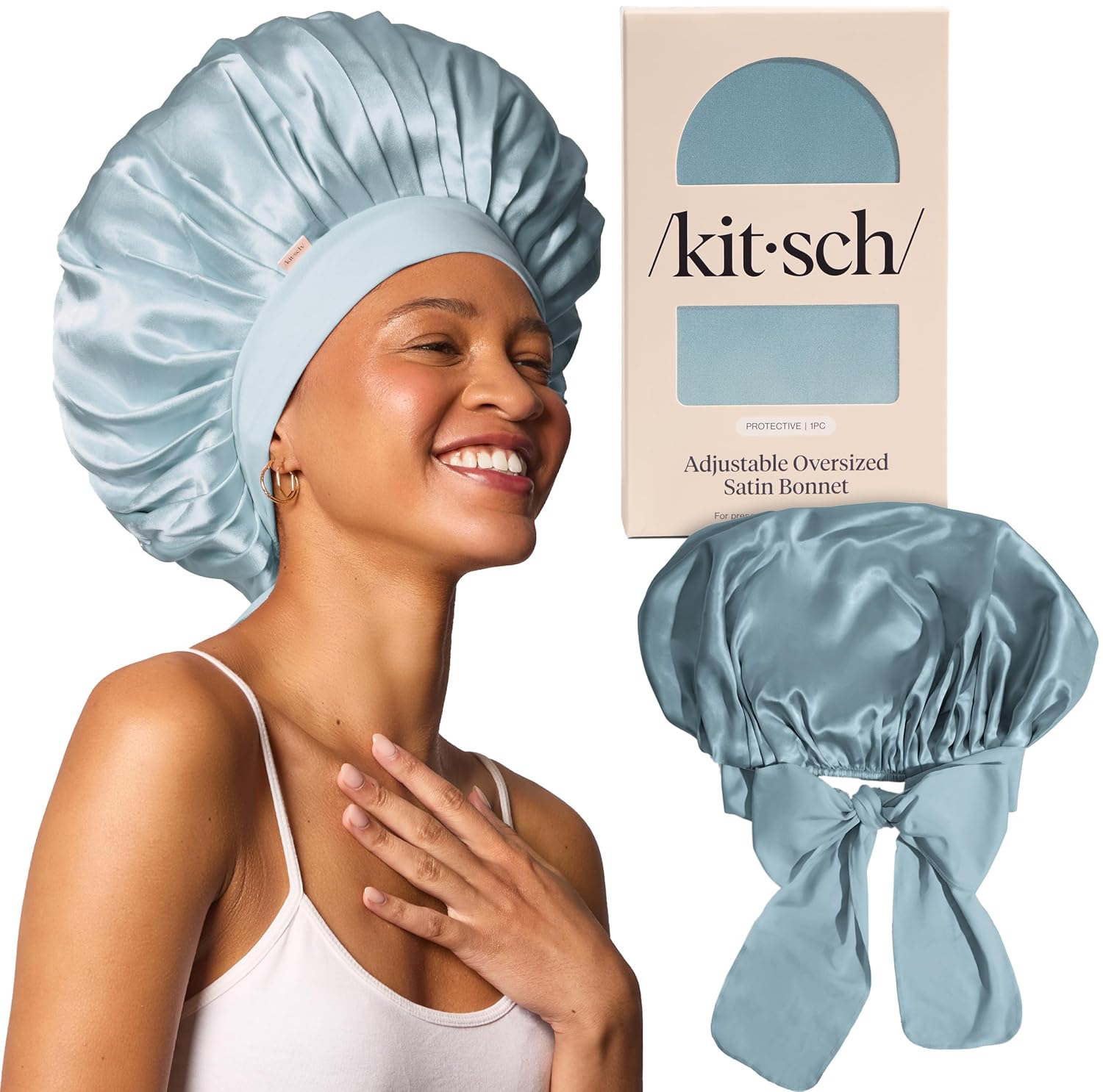 Kitsch XL Satin Bonnet for Sleeping – Softer...