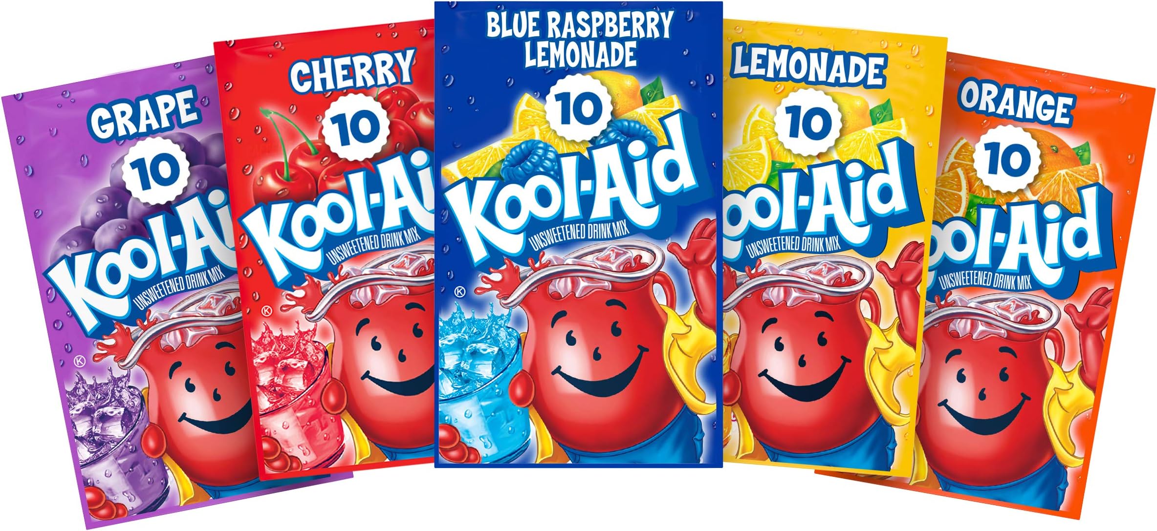 Unsweetened Fruit Variety Zero Calories Powdered Drink Mix 50 Count Pitcher Packets