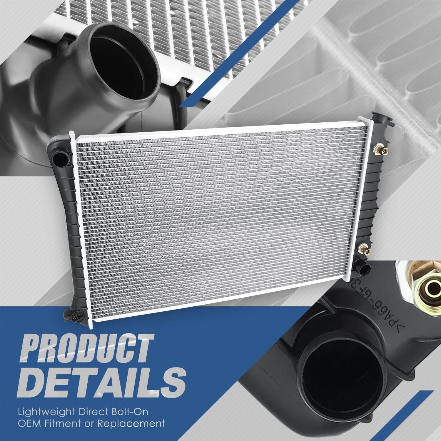 Auto Dynasty Radiator Compatible with 1986-1993 Buick Electra LeSabre Reatta Riviera Oldsmobile 88 98 Toronado Pontiac Bonneville 3.8L, DPI 921 Factory Style 1-Row Cooling Radiator, Aluminum Core