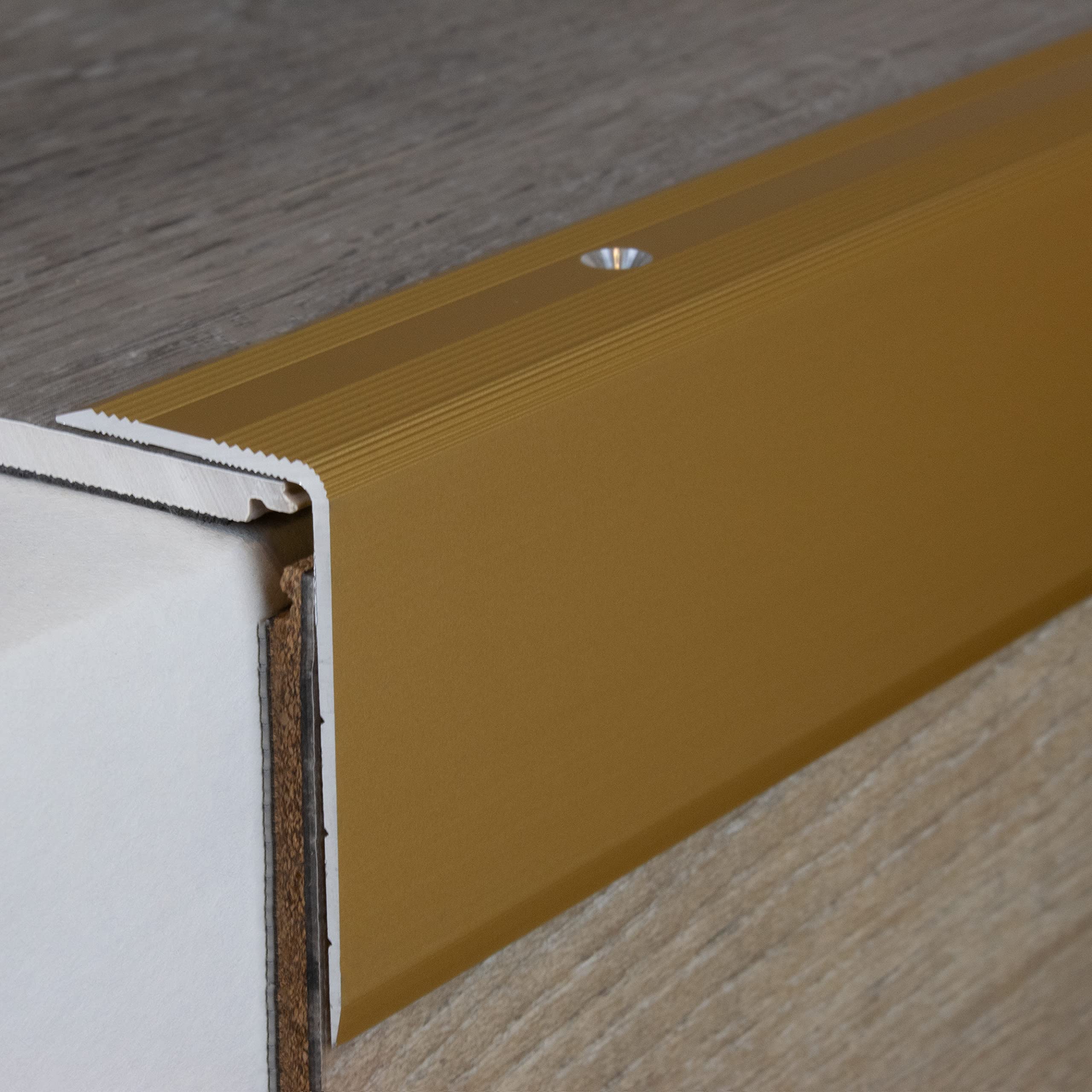 PROVISTON | Trapneus | Aluminium | Kleur zilver | Breedte 30 mm | Hoogte 52 mm | Lengte 1000 mm | Geboord | Trapprofiel | Hoekprofiel | 1 stuk