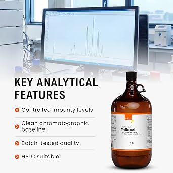 Methanol, HPLC Gradient Grade, 99.9 Min 4 Liter (via Ground Shipping only)