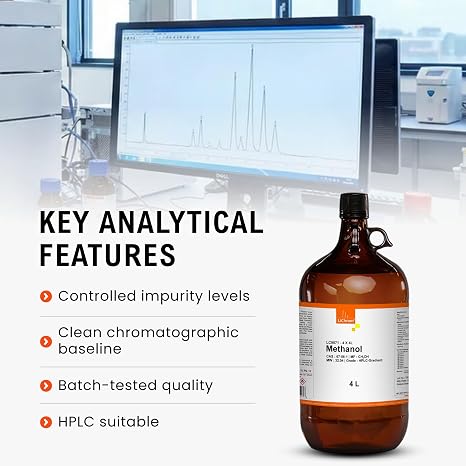 Methanol, HPLC Gradient Grade, 99.9 Min 4 Liter (via Ground Shipping only)