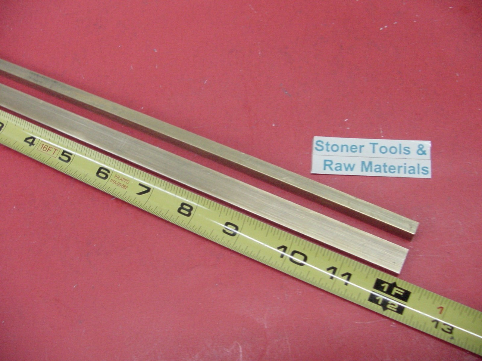 2 Pieces 1/4" x 1/2" C360 BRASS FLAT BAR 12" long Solid .250" Mill Stock H02