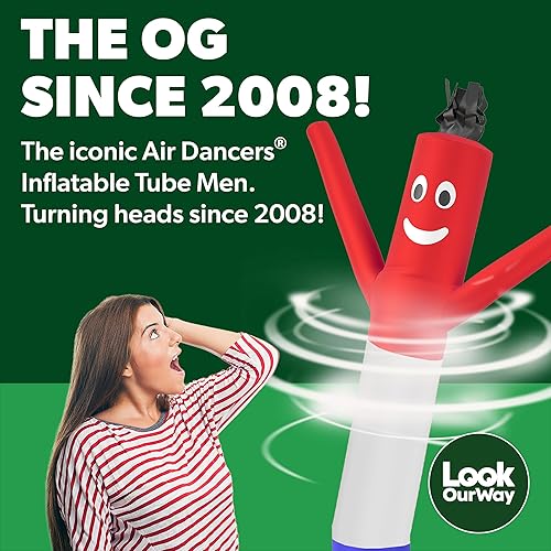 Miniatura 2 de LookOurWay juego completo de hombre tubo de aire danzante de 6 pies con 14 HP soplador