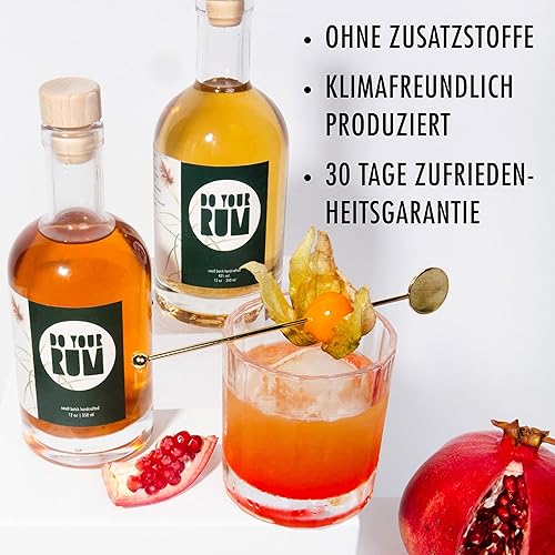 Miniatura 5 de Haz tu ron | Kit de fabricación | Juegos de regalo de bricolaje para hombres y mujeres | Cesta de regalos de barman | Juego completo | 12 botánicos