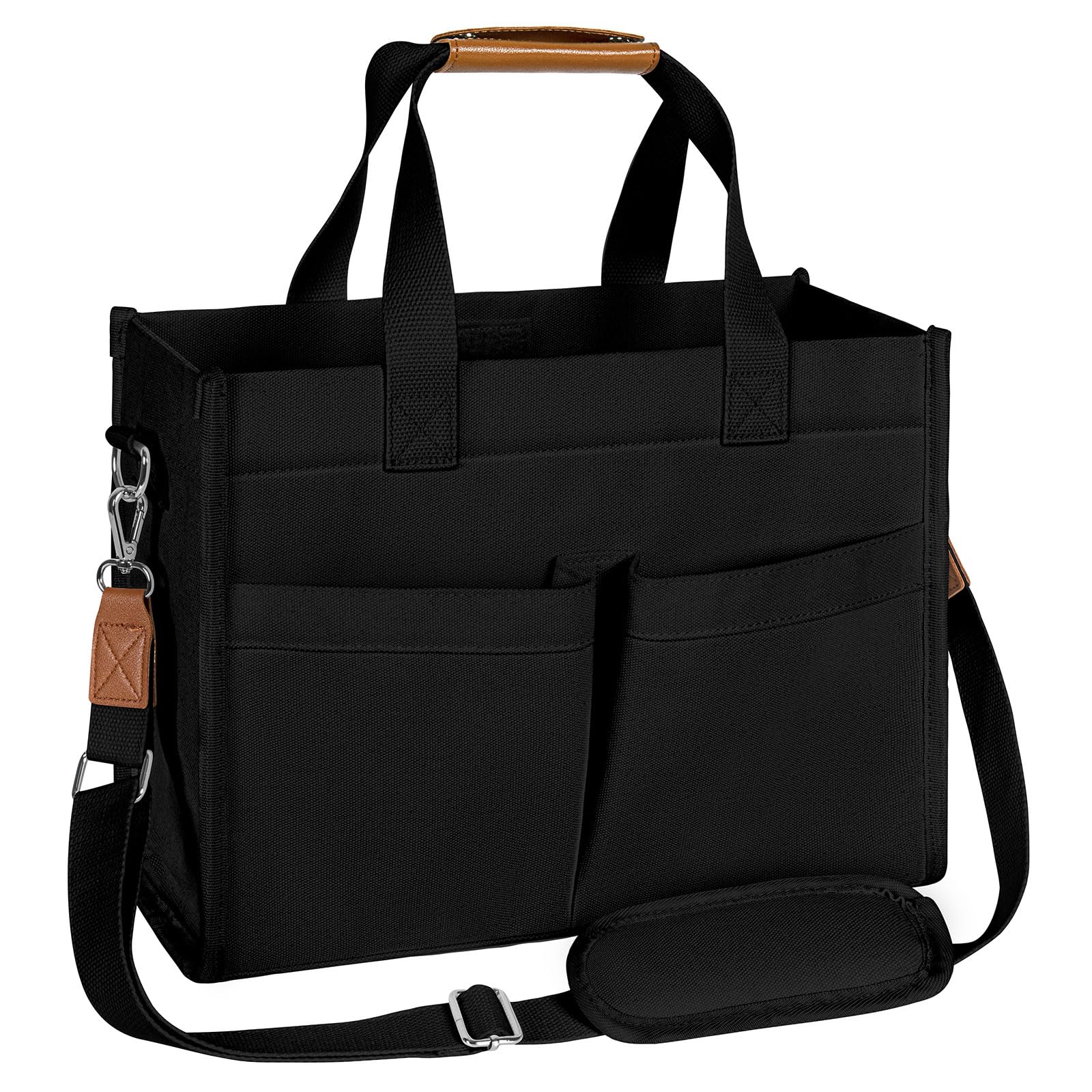 Tote Bag for Women Canvas Tote Bag with Velcro Closure Laptop Work Crossbody Bags Daily Handbags Purse for