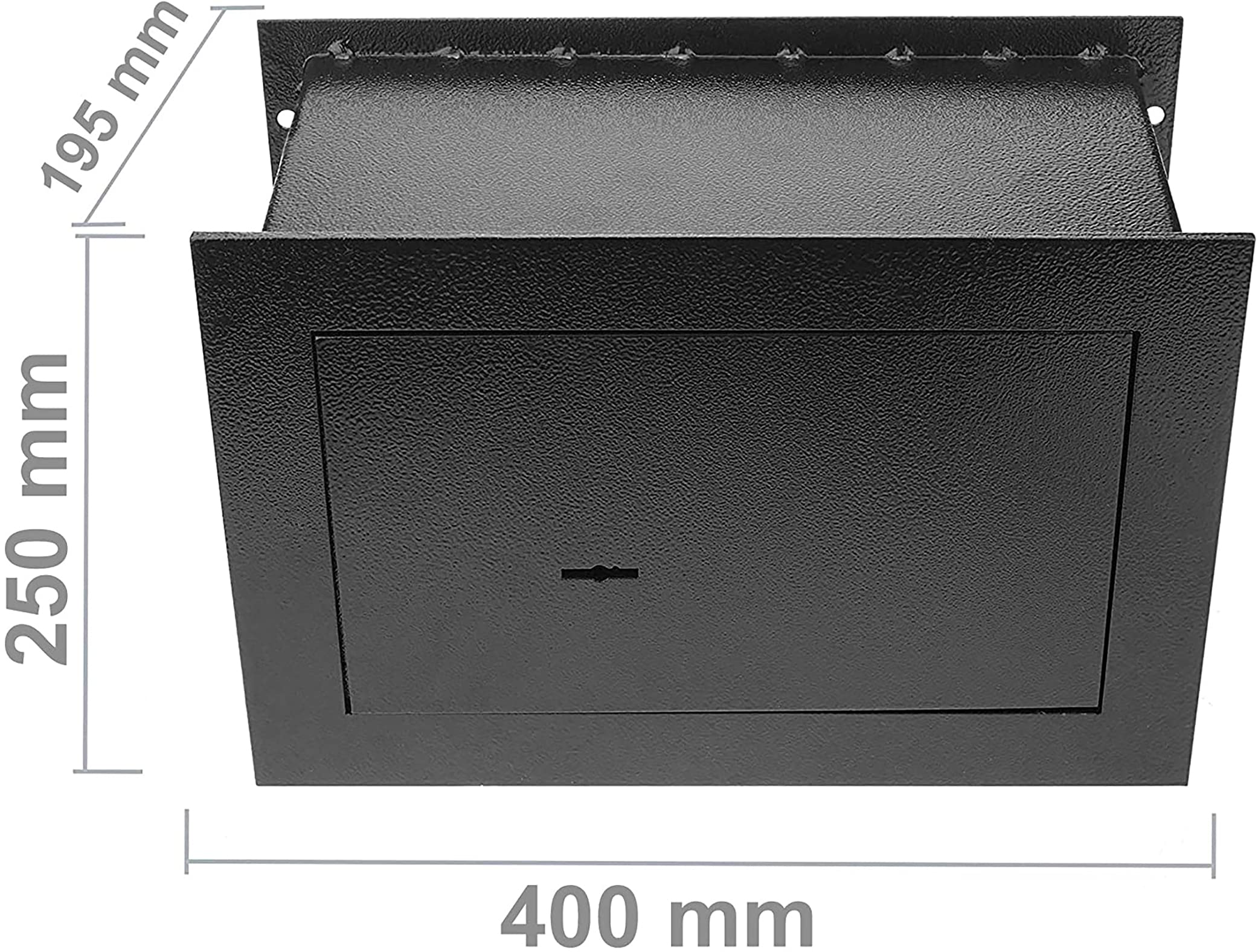 kippen 10000C1 - Cassaforte di Sicurezza ad Incasso. Misure: 400x250x195 mm, Grigio Antracite