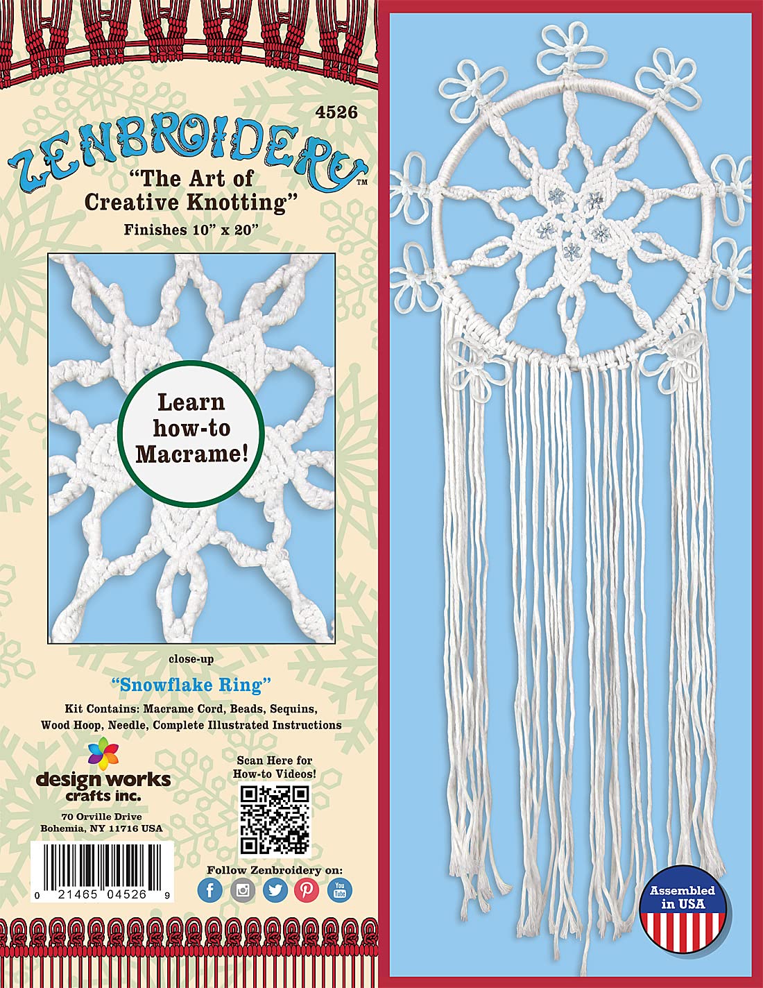 Design Works Crafts Snowflake Ring Felt Stocking Kit