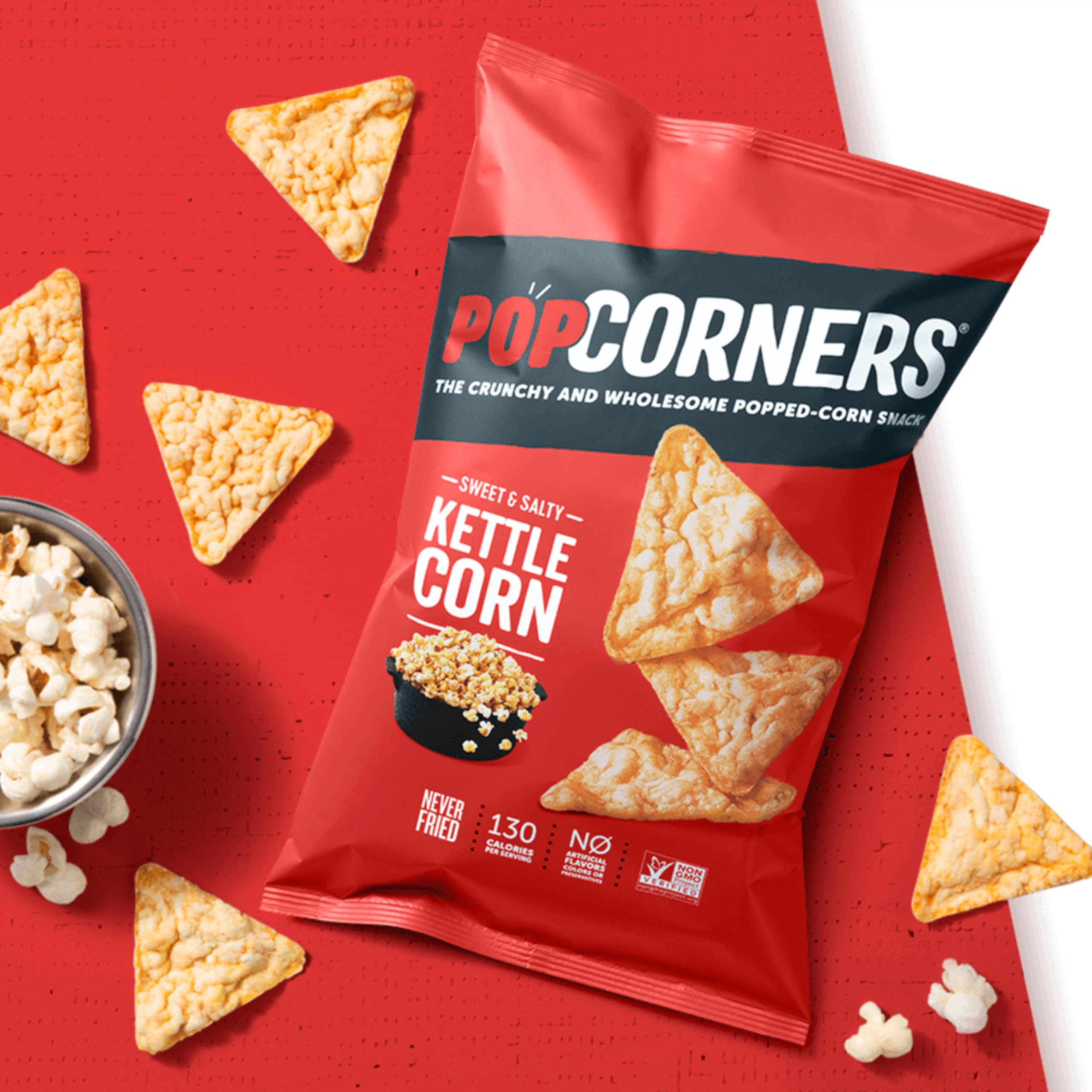 ポップコーン　No.5 Amazon.com: PopCorners Popped Corn Snack Chips, Kettle Corn, 5 Oz