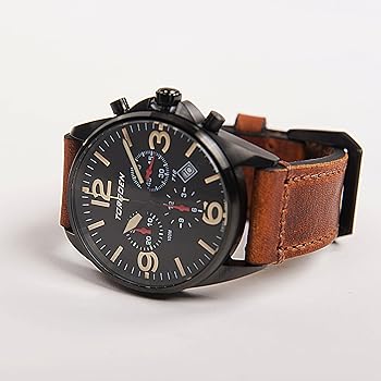 torgoen t16 stainless steel case men's chronograph watch