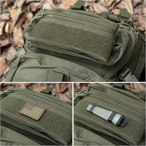 Miniatura 4 de WYNEX Bolsa táctica con cremallera, bolsa de inserción EDC organizador de utilidad administrador de almacenamiento de accesorios de bolsillo bolsa