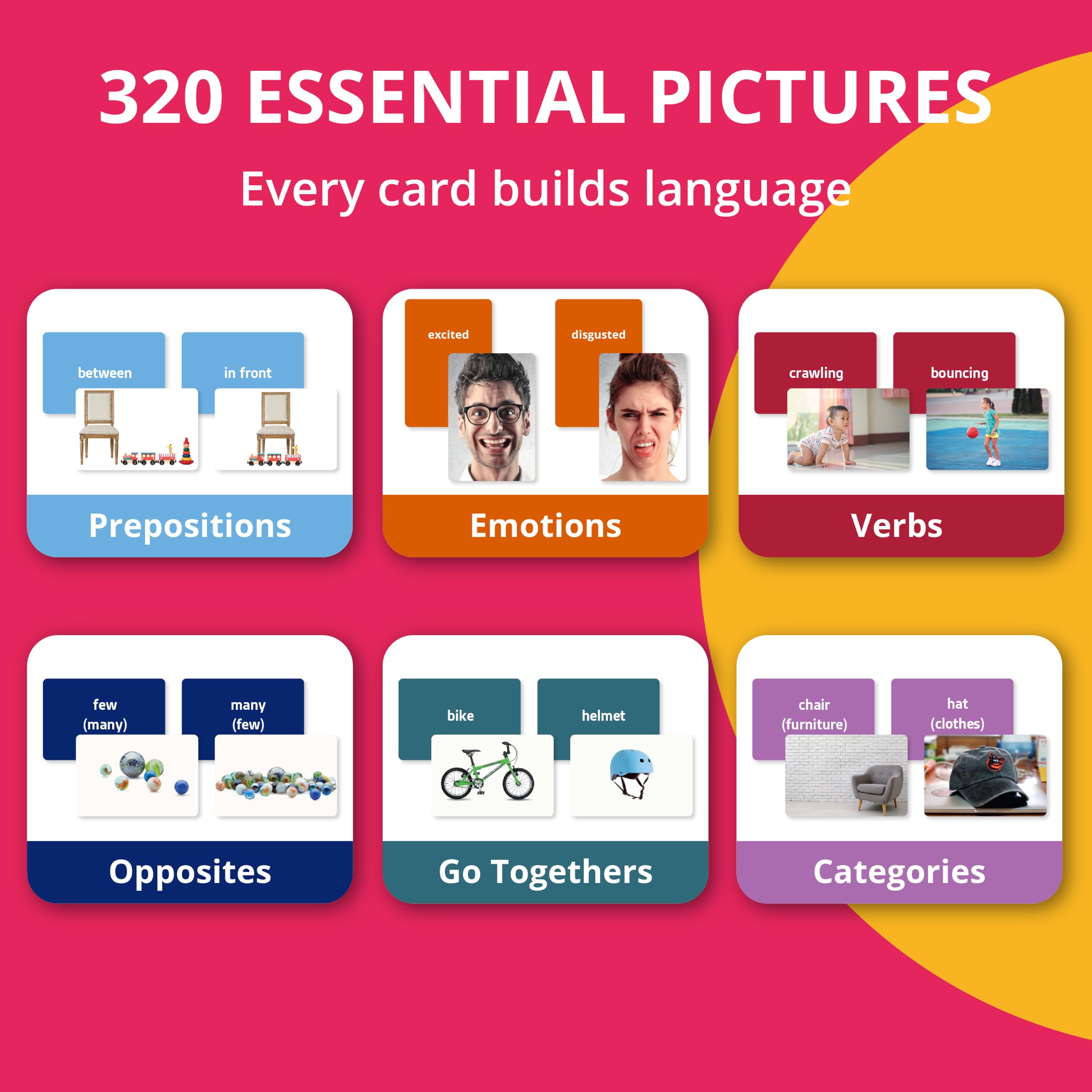 Bibliothèque Linguistiques Flash Card. Cartes Photo en 320 Langues. Matériel d'Orthophonie, Matériel ESL.