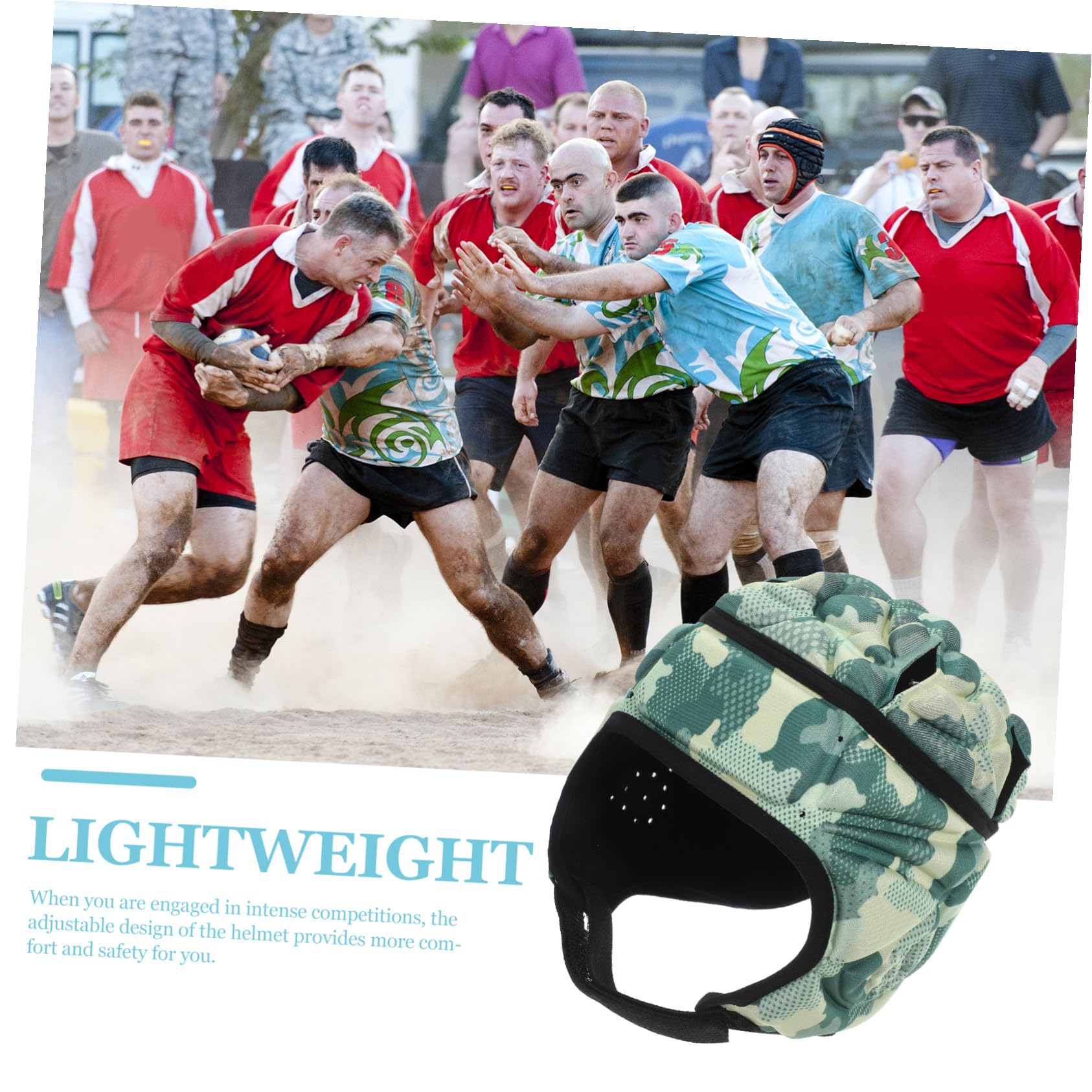 VICASKY Verstellbarer Jugend Footballhelm Schutzhelm mit Eva Schaum und Polyester Komfortabel und Schützend für Rugby und Fußballtraining