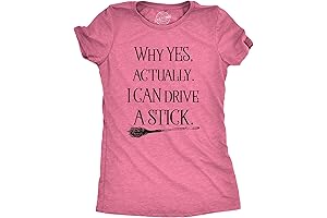 Women's Why Yes I Can Drive a Stick Tee: A Witchy Way...