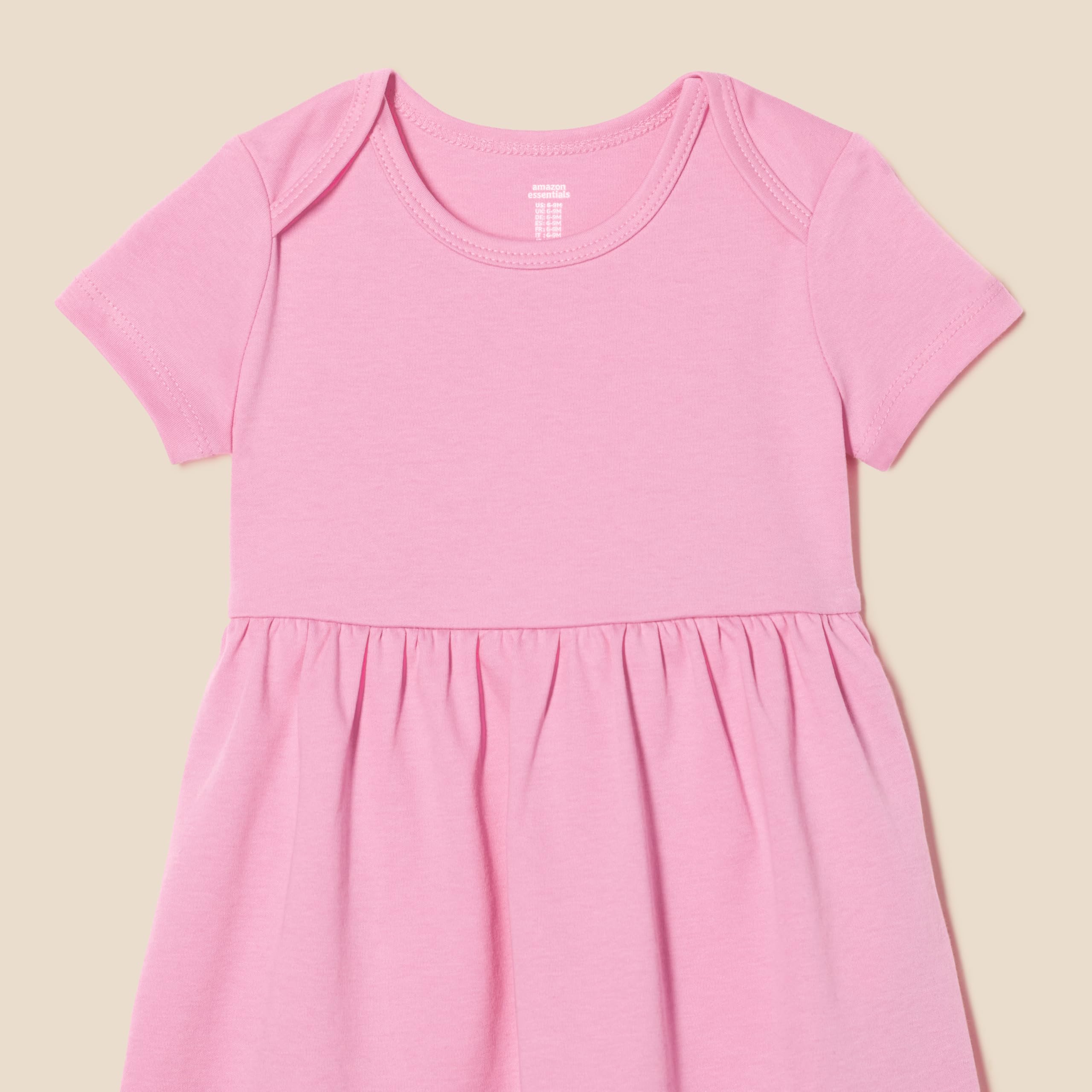 Amazon Essentials Bébé Fille Robe Body à Manches Courtes