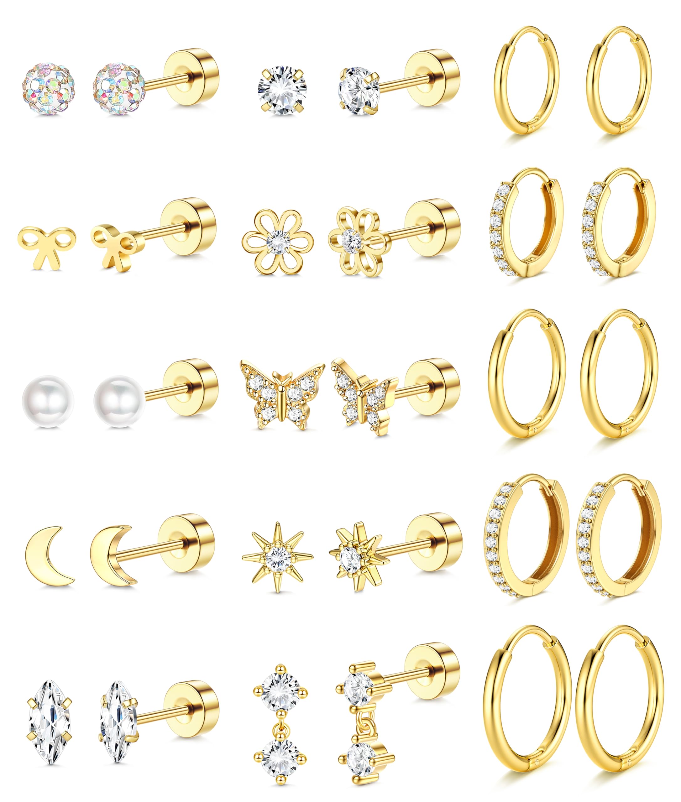LOLIAS Stud Hoop Set