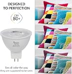 Simba Lighting LED MR16 5W 12V Light Bulb (6 Pack) 35W to 50W Halogen Spotlight Replacement for Landscape, Accent, Track Lights, Desk Lamps, FWM C EXN, GU5.3 Bipin Base, 2700K Warm White, Not Dimmable | 35W to 50W Halogen Spotlight Replacement for La