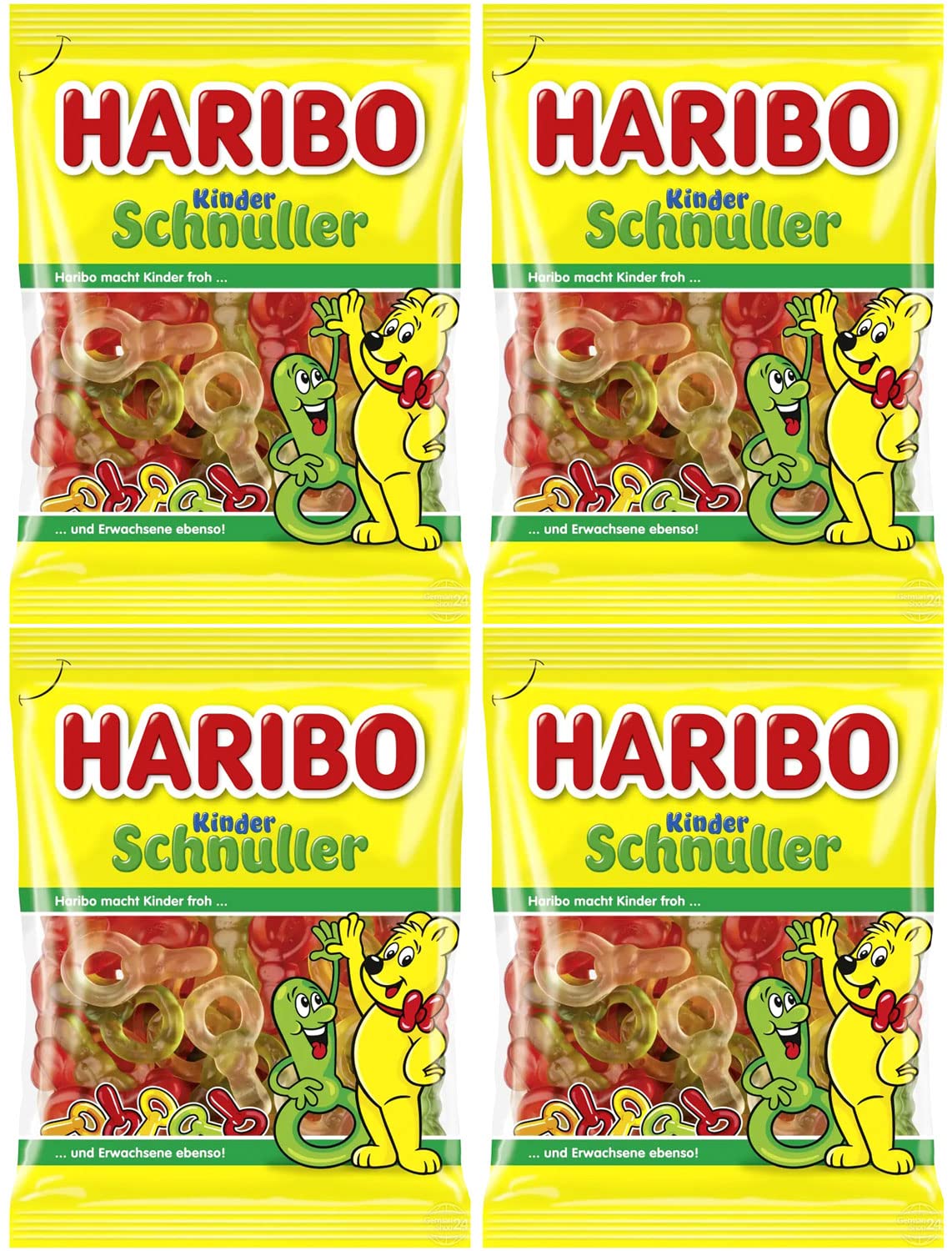 Haribo Kinder Schnuller Gummy Candy 4-Pack (4 x 175g)