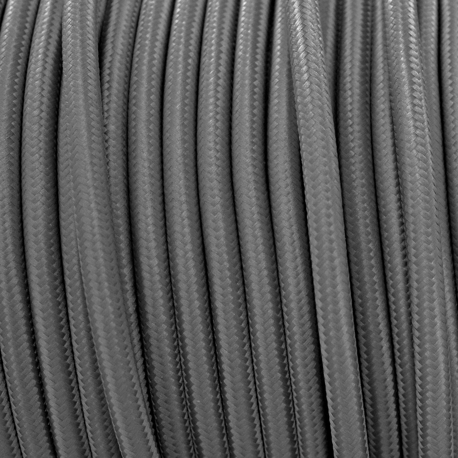 smartect Braided Cable, Dark Grey, 2 Metres 2 Core Electrical Cable (2 x 0.75mm²) Vintage Fabric Electrical Wire for your DIY project - Image 3