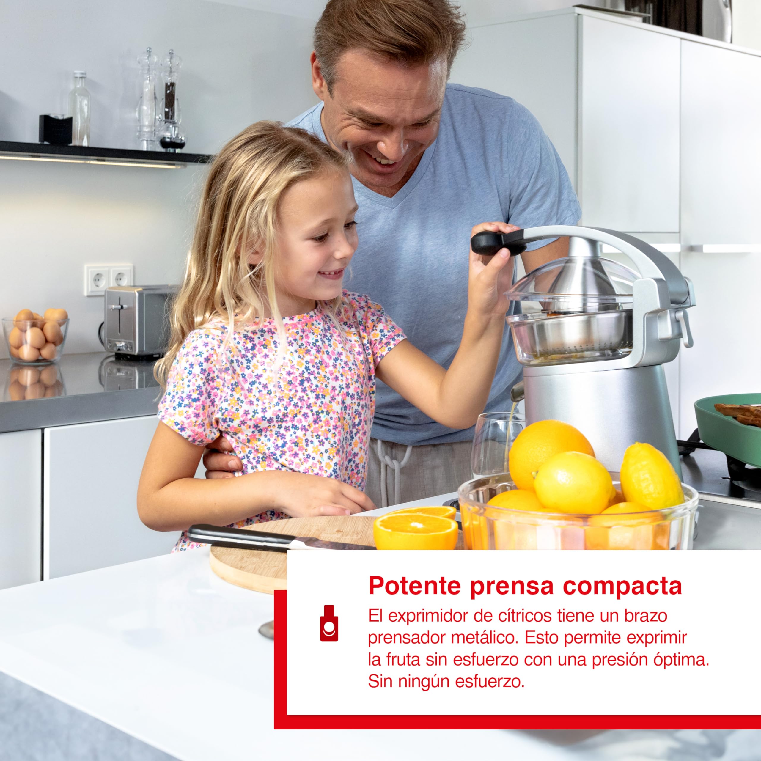Solis Citrus Press Station 8454 - Exprimidor eléctrico de acero inoxidable - Exprimidor automático - Apto para lavavajillas - Exprimidor de limón