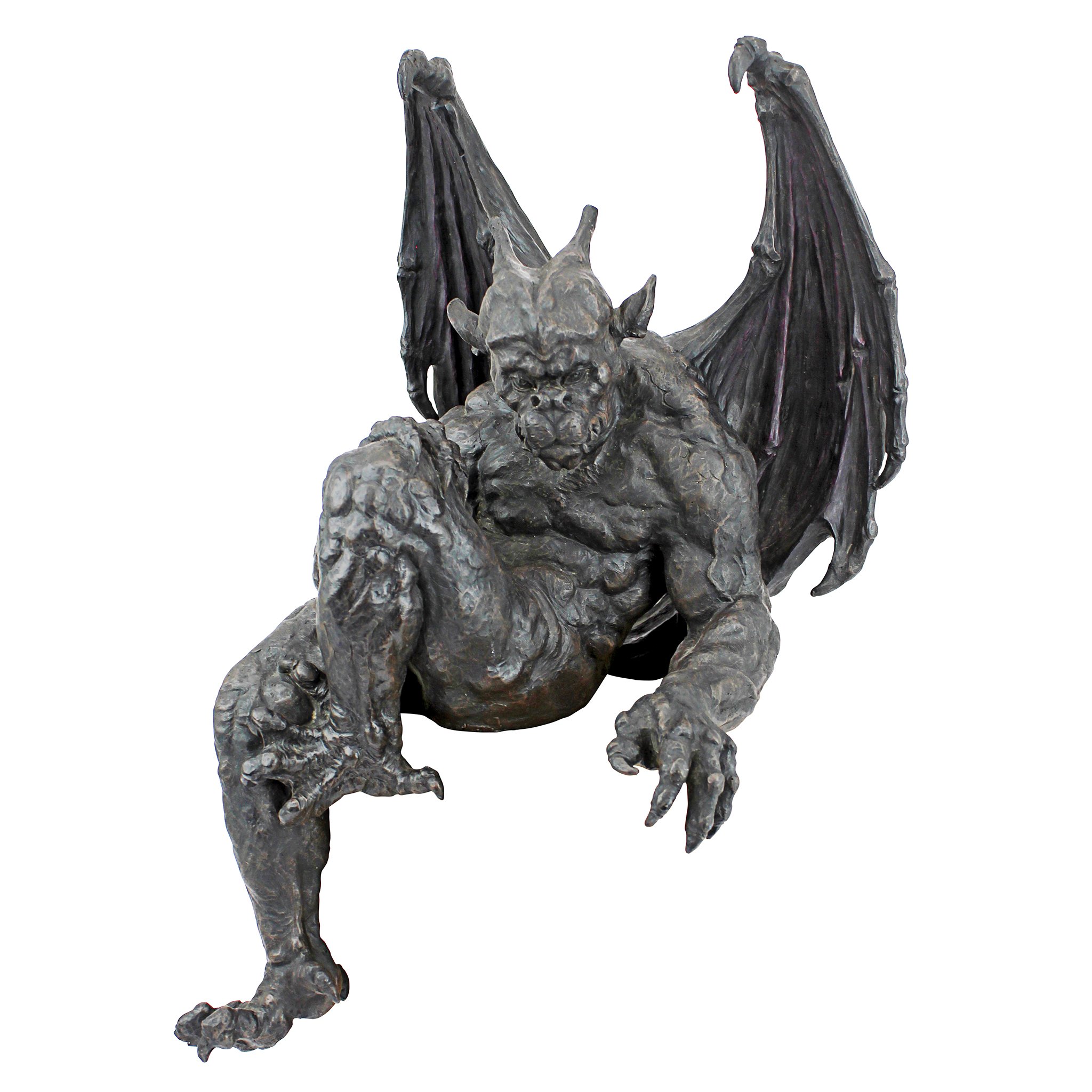 Design ToscanoQS222893 Old Studley Castle Gargoyle Sitter Statue,greystone