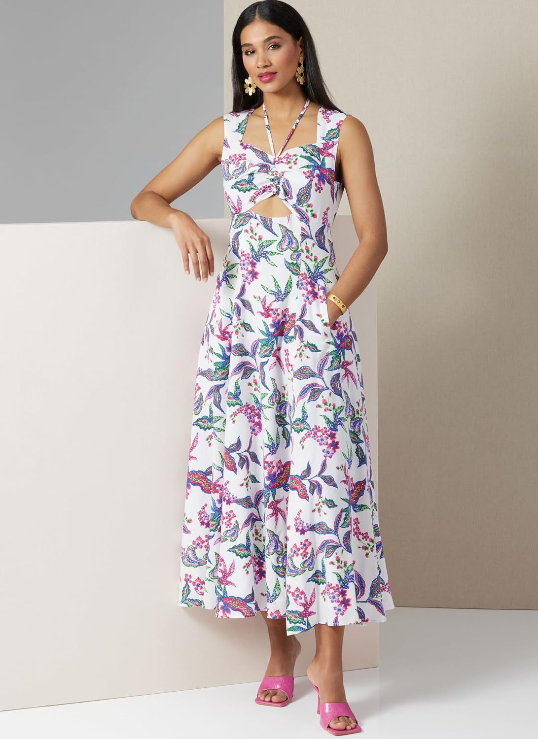 Vogue V2025Y5 Misses' Fit and Flare Close-Fitting Dress Sewing Pattern Packet, Design Code V2025, Sizes 18-20-22-24-26