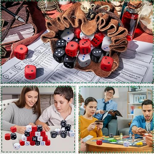 Miniatura 7 de Meooeck 30 dados de espuma, bola de estrés, dados gigantes, dados grandes, dados de colores, dados falsos, coloridos juguetes para el estrés para